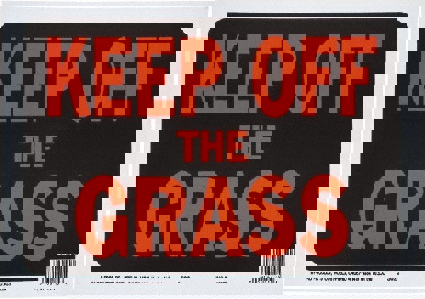 Warning & Safety Reminder Sign: Rectangle, 